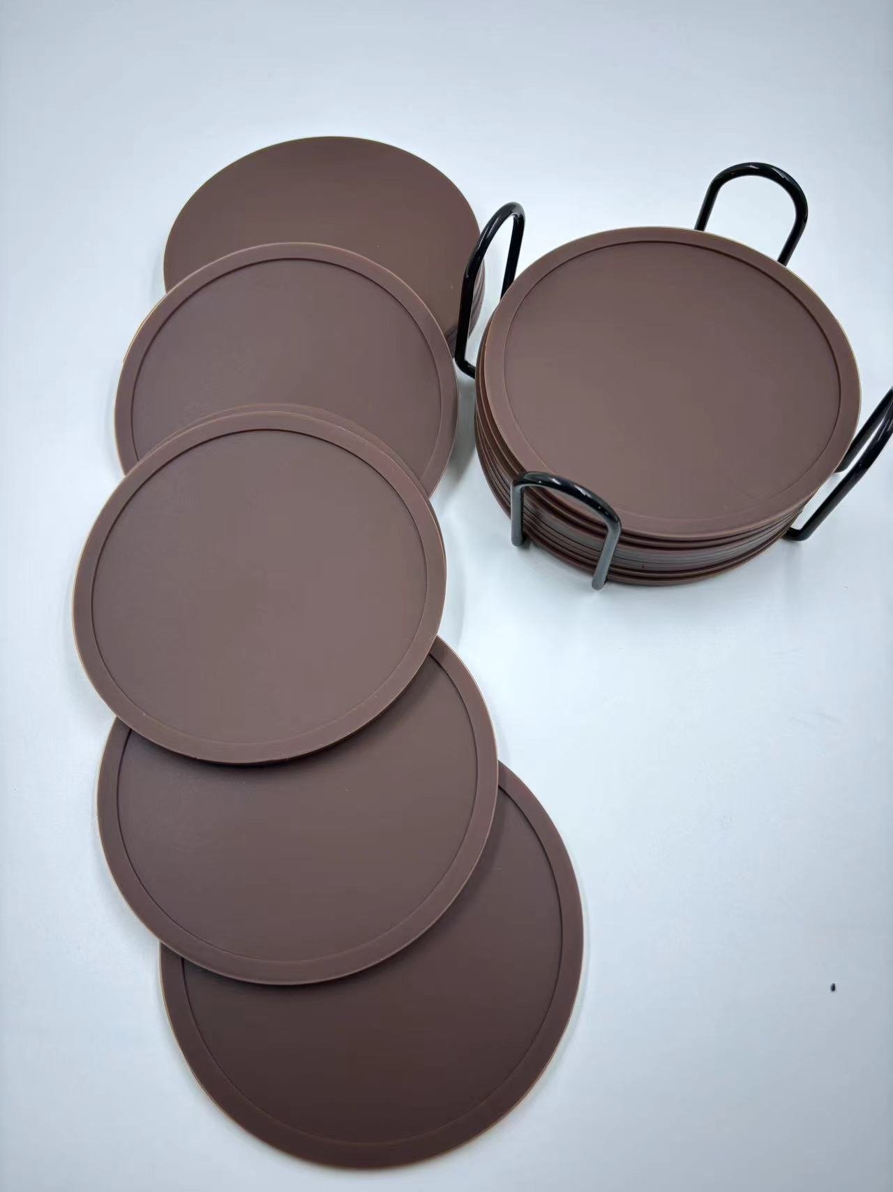Round Non-Slip Silicone Coaster detail image 8