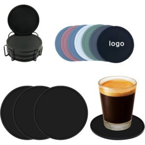 Round Non-Slip Silicone Coaster main image 1
