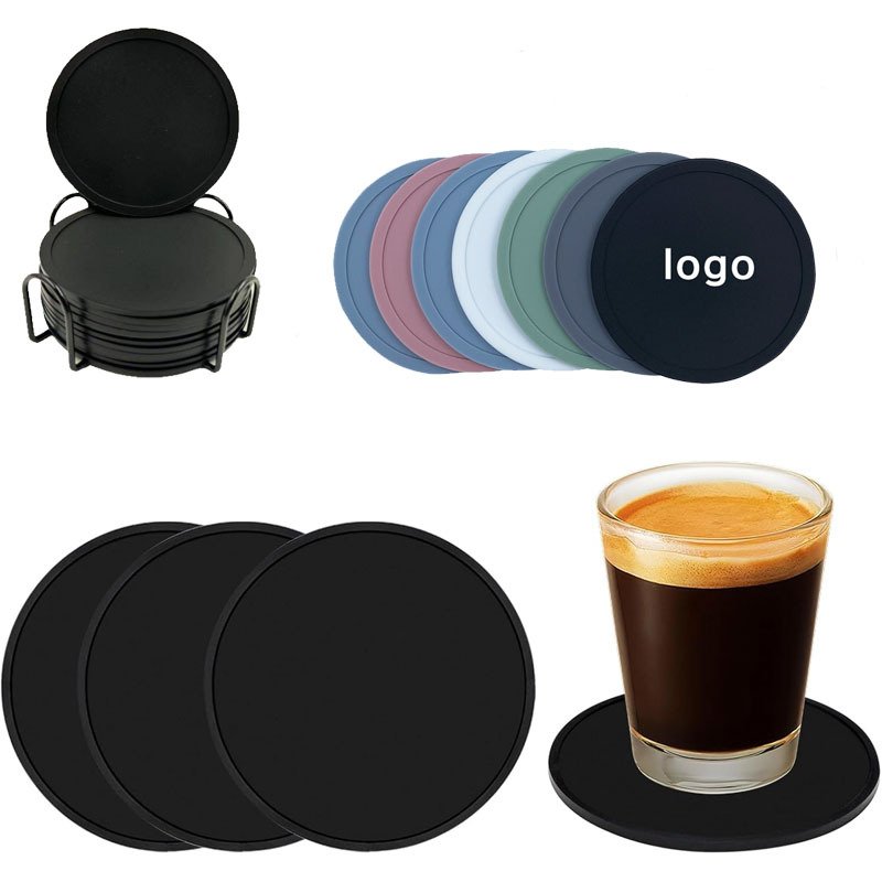 Round Non-Slip Silicone Coaster main image 1