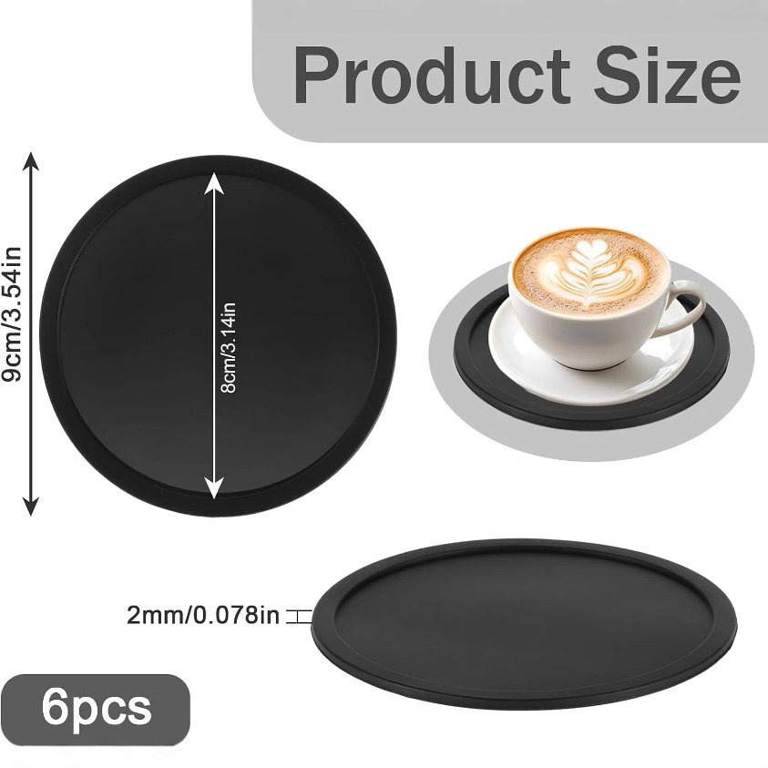 Round Non-Slip Silicone Coaster main image 2