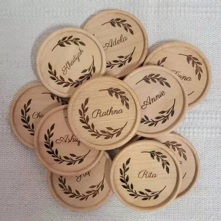 Custom Engraved Solid Wood Coaster detail image 6