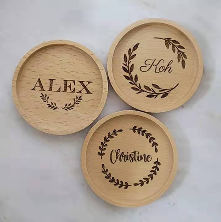 Custom Engraved Solid Wood Coaster detail image 7