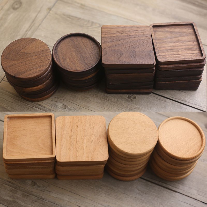 Custom Engraved Solid Wood Coaster main image 1