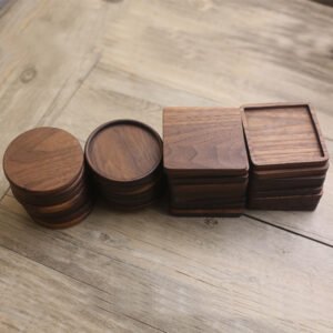 Custom Engraved Solid Wood Coaster main image 2