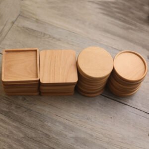 Custom Engraved Solid Wood Coaster main image 3