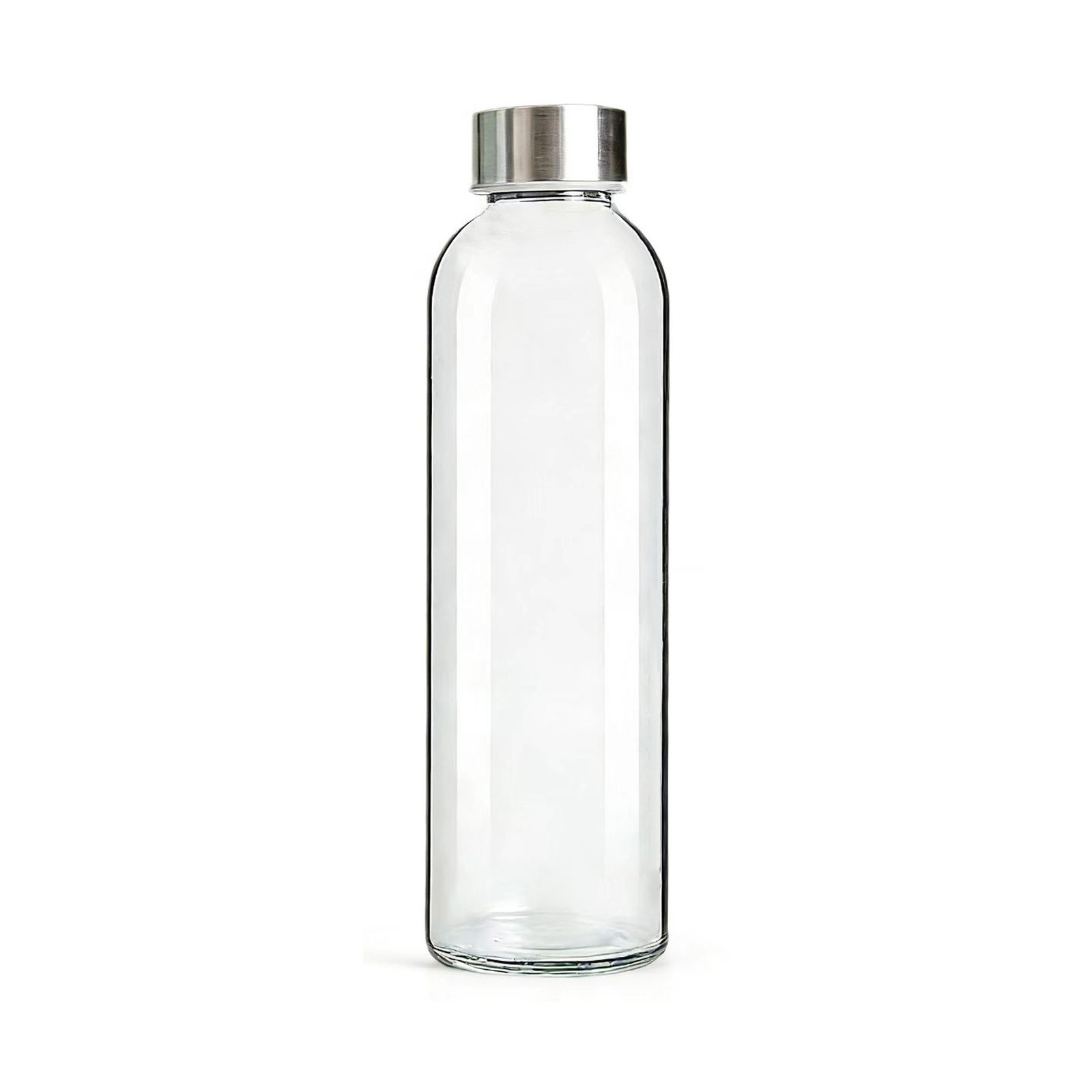 18oz Leakproof Glass Water Bottle with Stainless Steel Lid main image 4