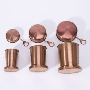 Collapsible Stainless Steel Travel Cup with Keychain main image 10