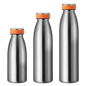 Stainless Steel Milk Bottle with Silicone Lid main image 4