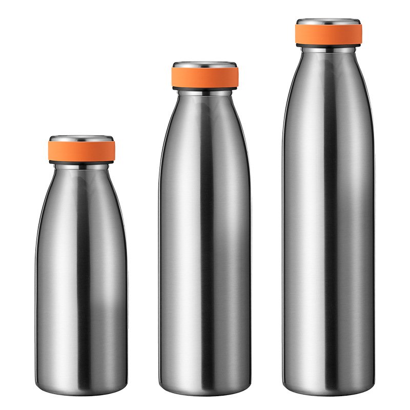 Stainless Steel Milk Bottle with Silicone Lid main image 4