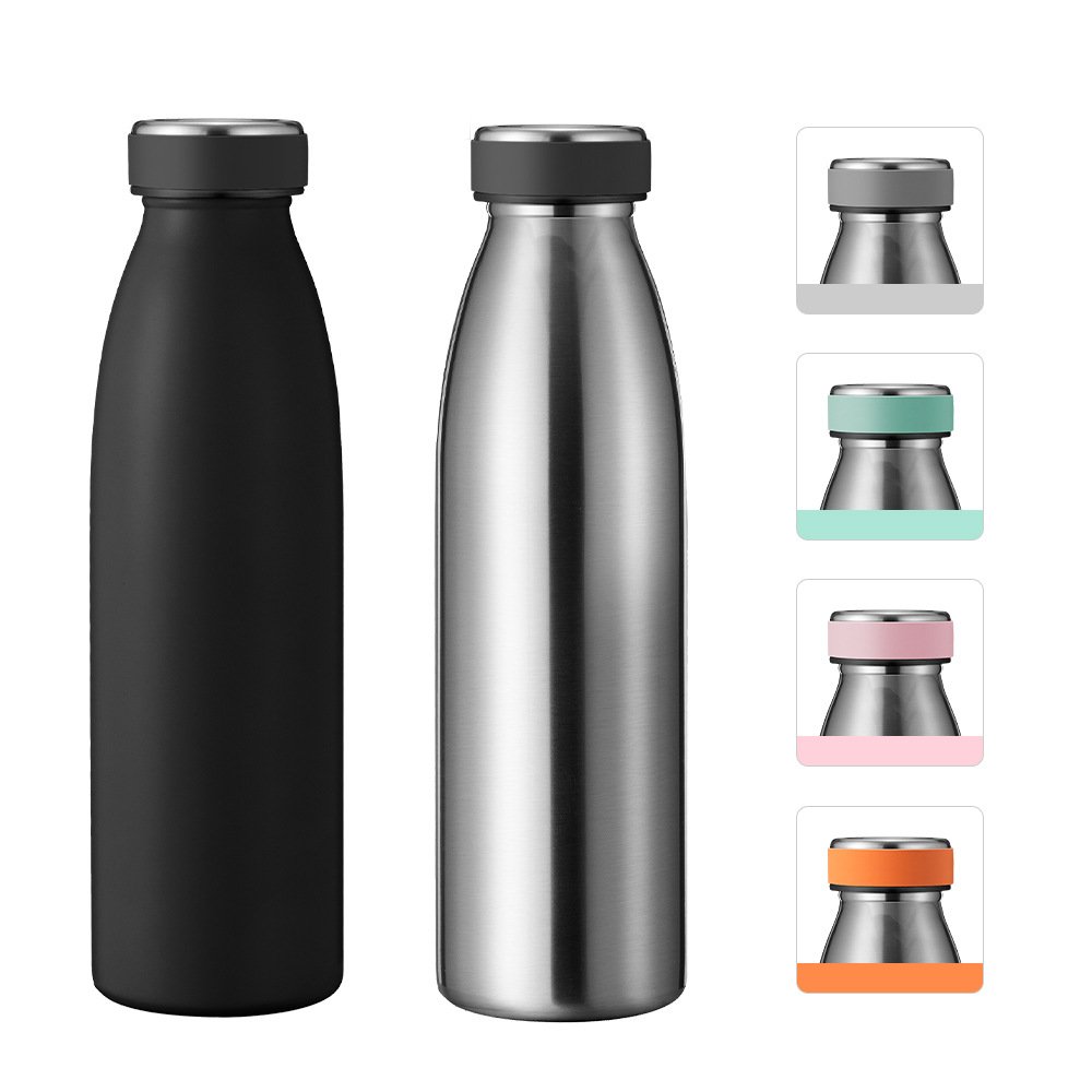 Stainless Steel Milk Bottle with Silicone Lid detail image 10