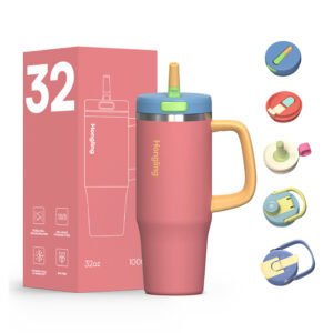 304 Stainless Steel Insulated Tumbler with Handle and Straw main image 1