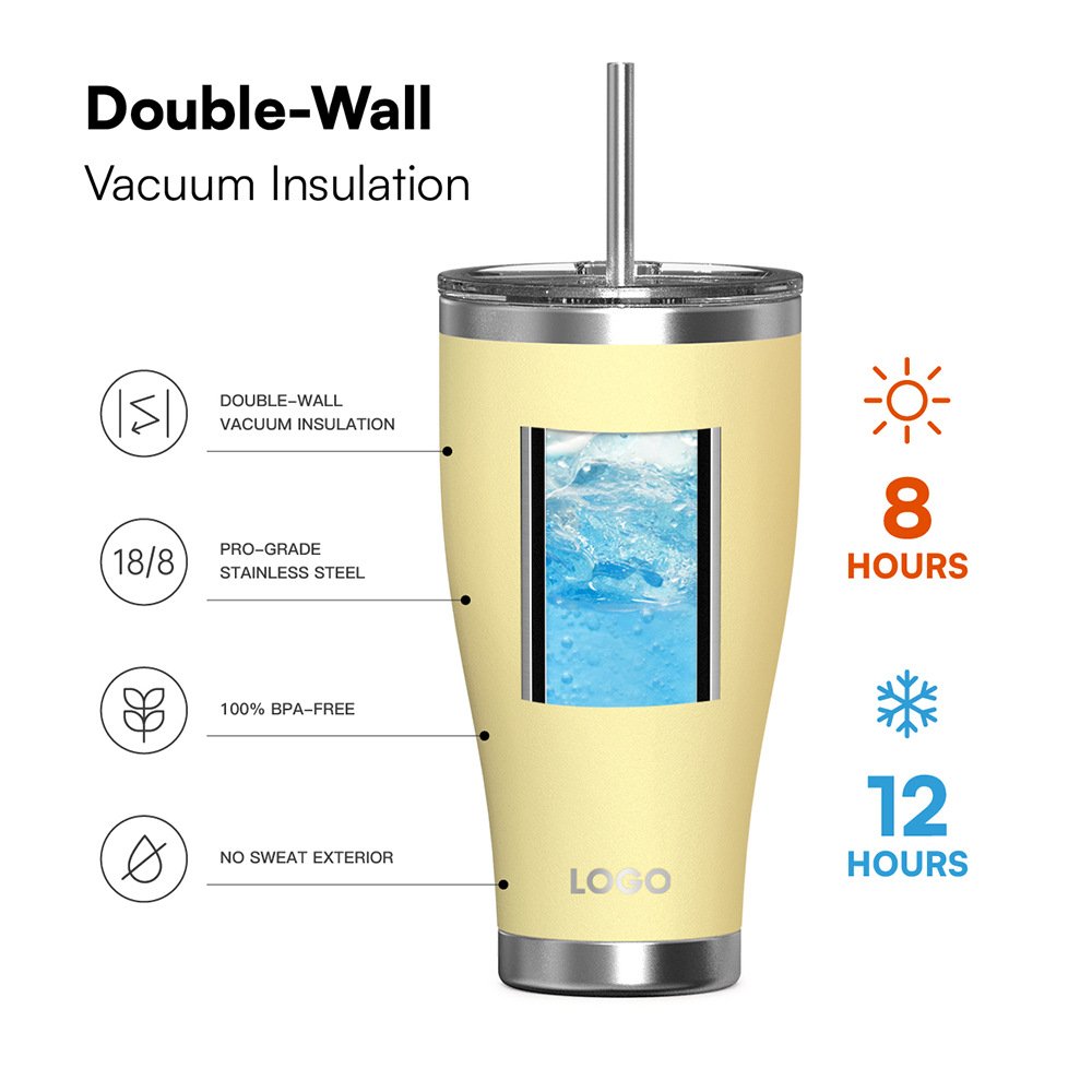 20oz 304 Stainless Steel Vacuum Travel Tumbler main image 3