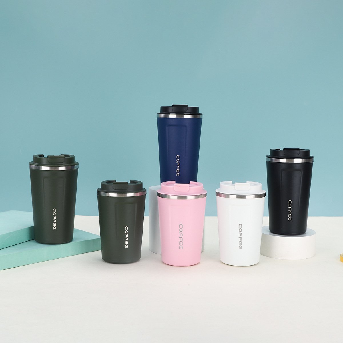 Double-Wall 304 Stainless Steel Vacuum Coffee Cup main image 2