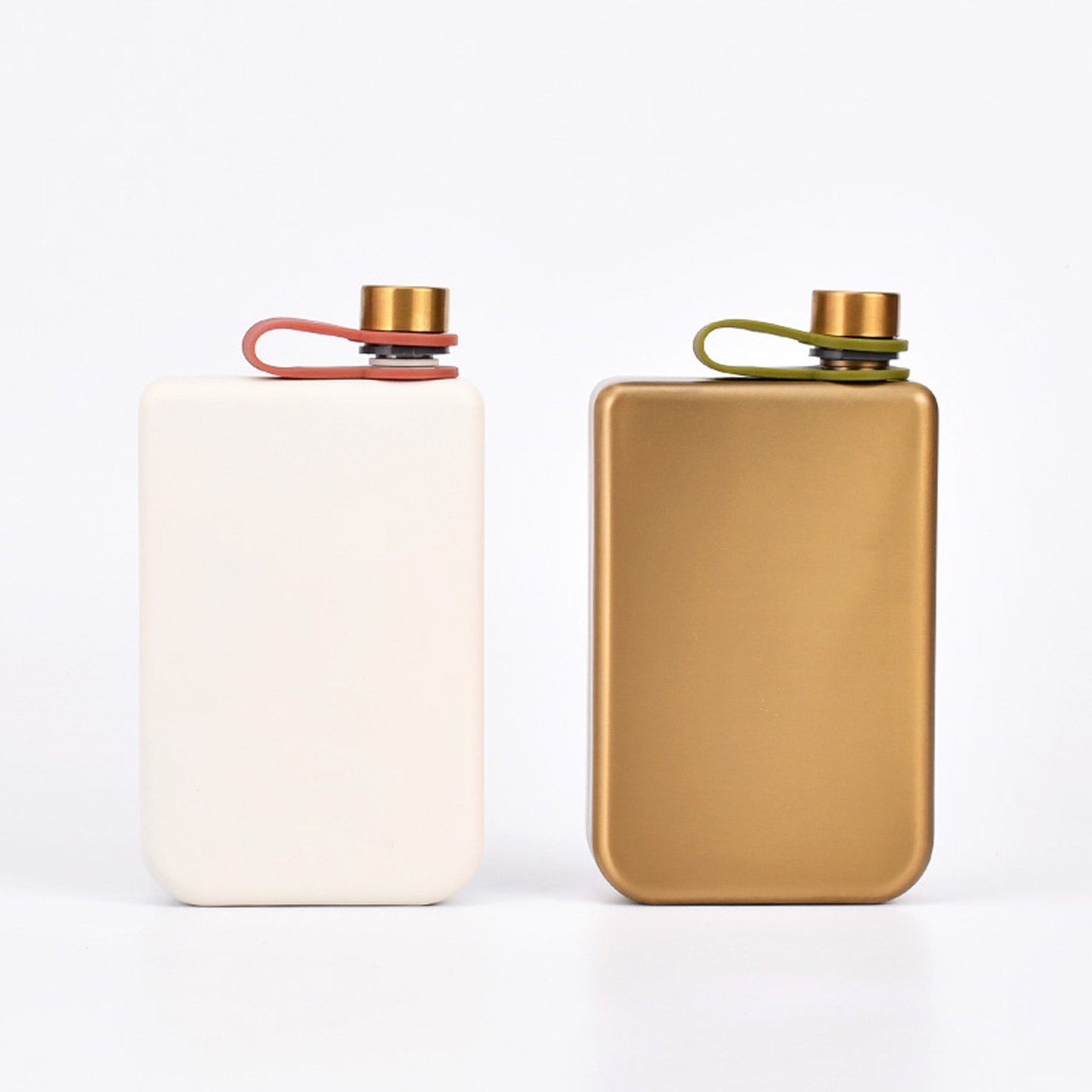 9oz 304 Stainless Steel Hip Flask with Carry Strap detail image 11