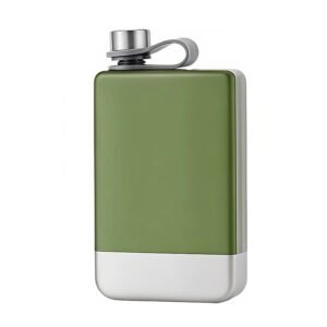 9oz 304 Stainless Steel Hip Flask with Carry Strap main image 2