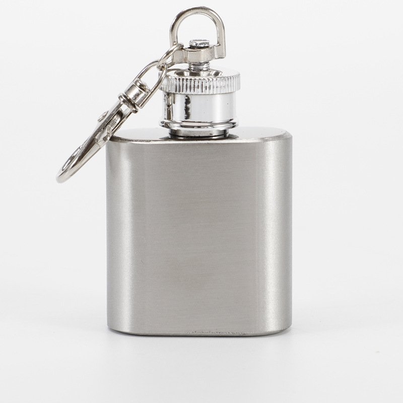 9oz 304 Stainless Steel Hip Flask with Carry Strap sku image 6