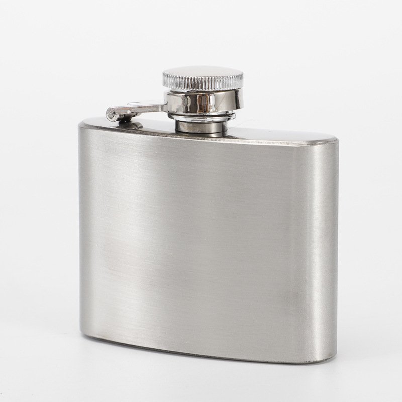 Stainless Steel Hip Flask in Multiple Sizes sku image 2