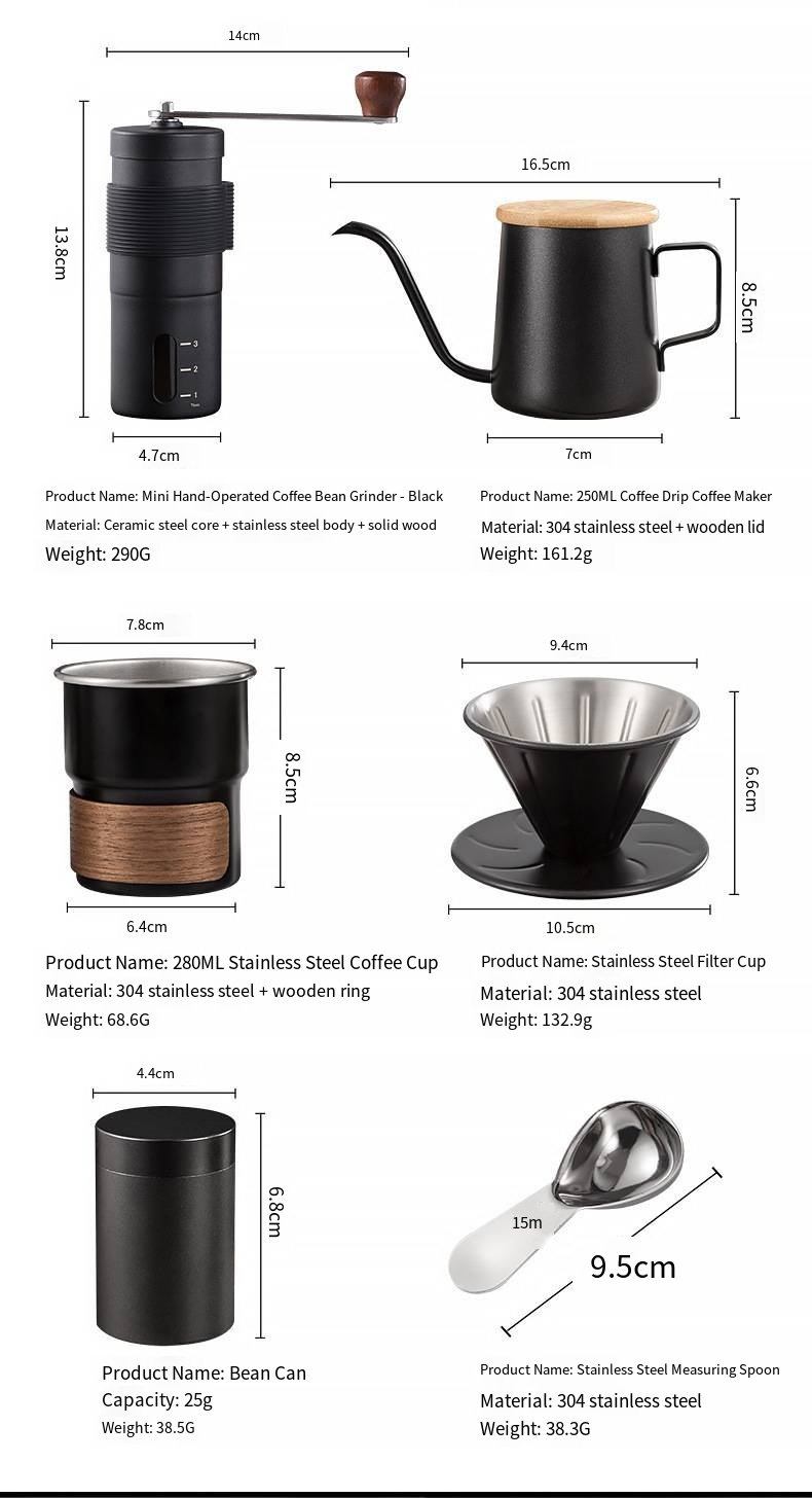 Portable 6-Piece Pour-Over Coffee Set detail image 12