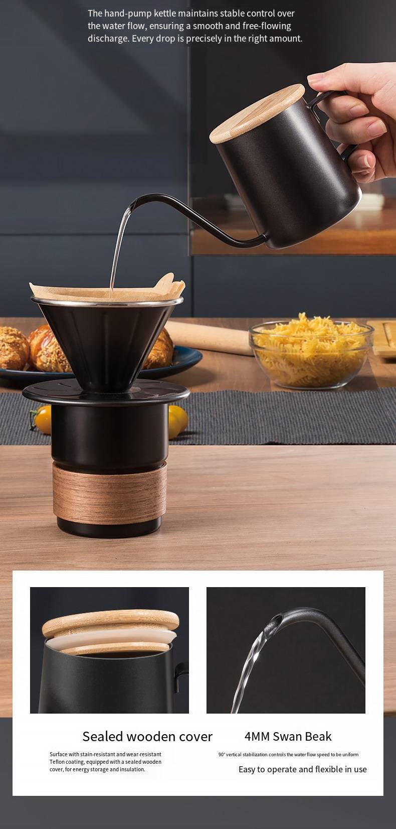 Portable 6-Piece Pour-Over Coffee Set detail image 4