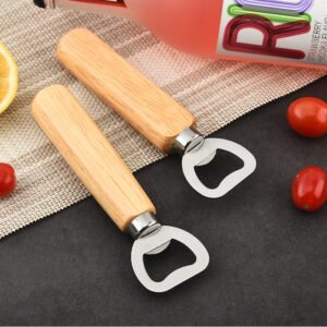 Wooden Handle Stainless Steel Beer Bottle Opener main image 1