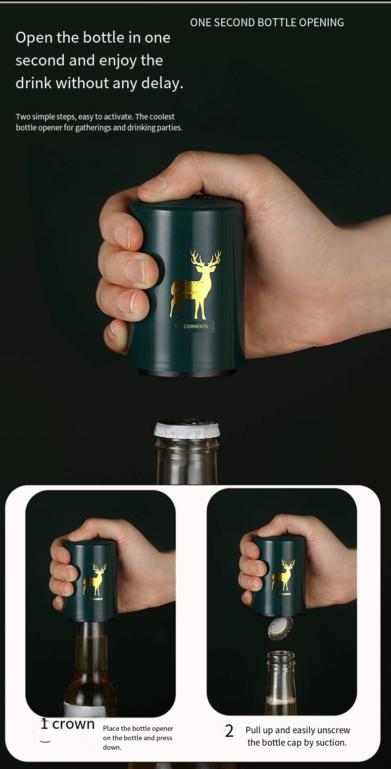 Automatic Push-Down Beer Bottle Opener detail image 3