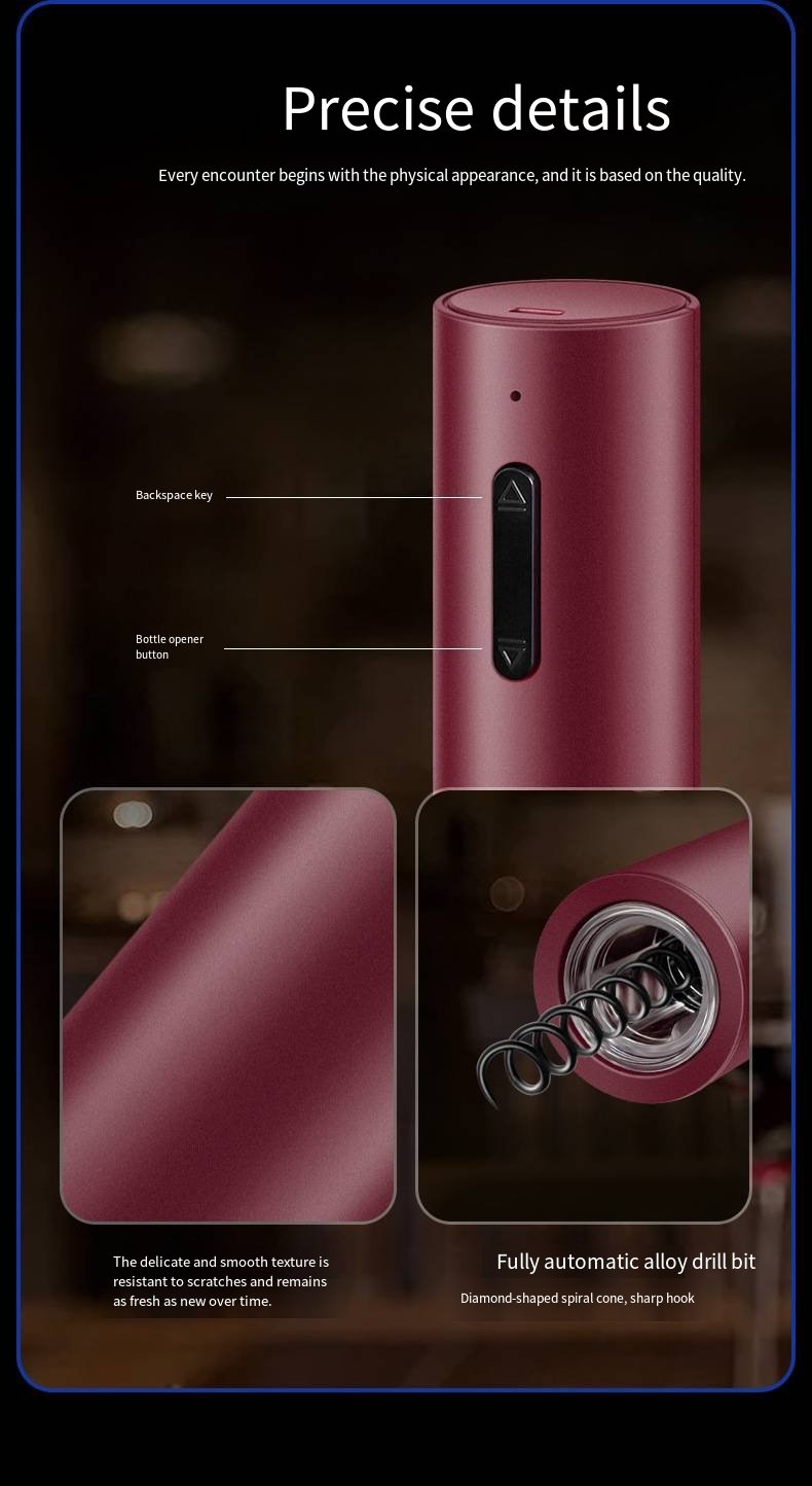 Portable Electric Wine Bottle Opener detail image 2