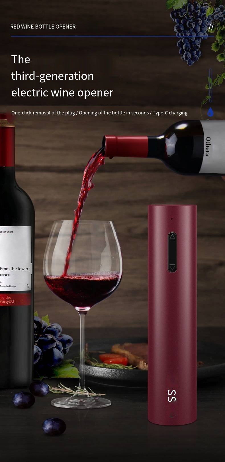 Portable Electric Wine Bottle Opener detail image 6