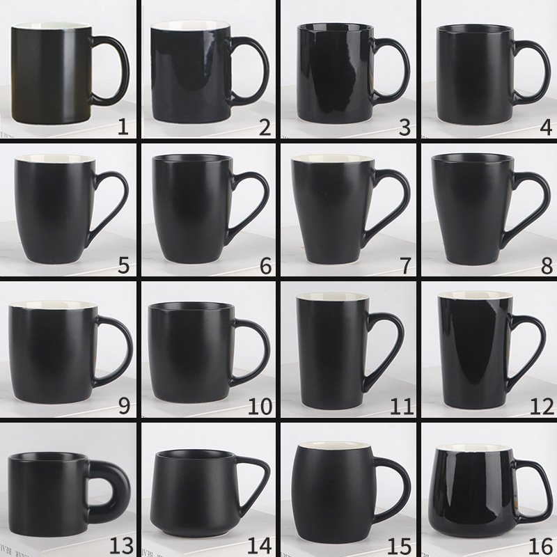 Nordic Matte Black Ceramic Mug main image 1