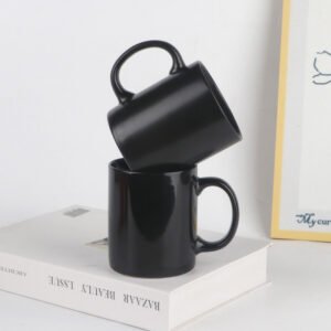 Nordic Matte Black Ceramic Mug main image 3