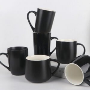 Nordic Matte Black Ceramic Mug main image 4