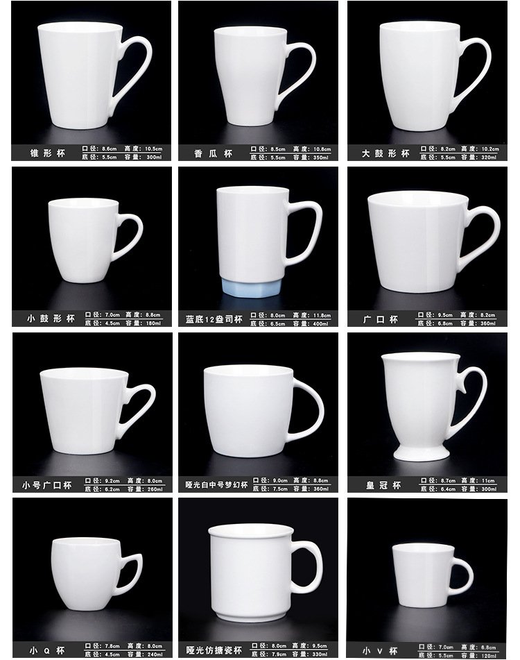 Minimalist White Ceramic Mug detail image 5