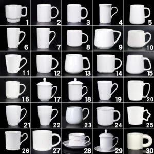 Minimalist White Ceramic Mug main image 1