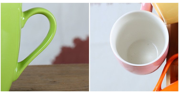 Korean-Style Candy Color Ceramic Mug detail image 4
