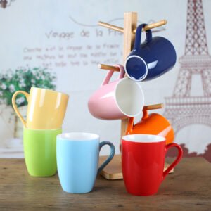 Korean-Style Candy Color Ceramic Mug main image 1