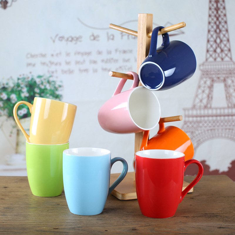 Korean-Style Candy Color Ceramic Mug main image 1