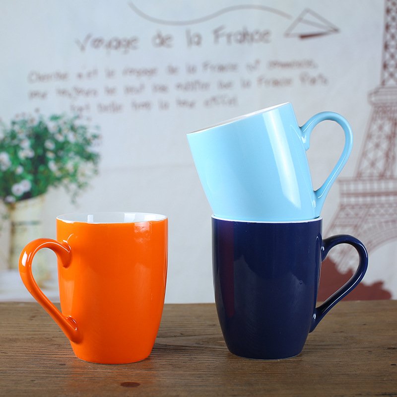 Korean-Style Candy Color Ceramic Mug main image 3