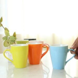 Korean-Style Candy Color Melon-Shaped Ceramic Mug main image 3