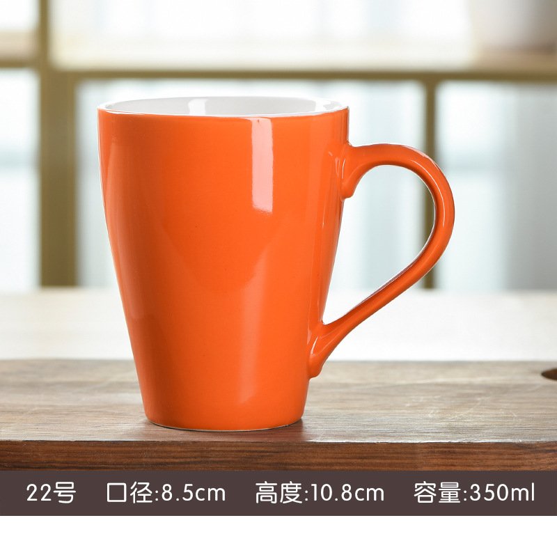 Korean-Style Candy Color Melon-Shaped Ceramic Mug sku image 4