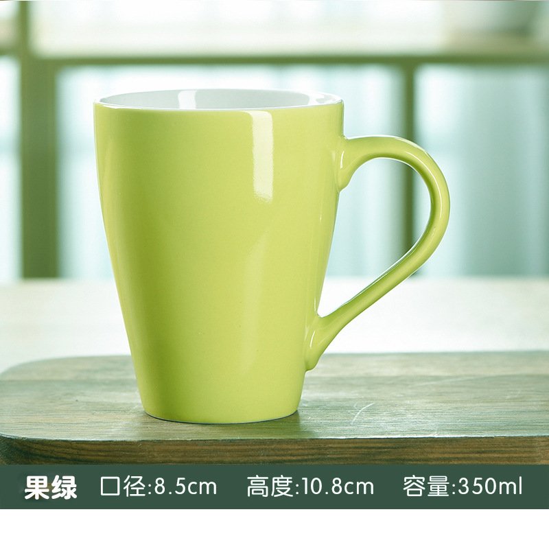 Korean-Style Candy Color Melon-Shaped Ceramic Mug sku image 5