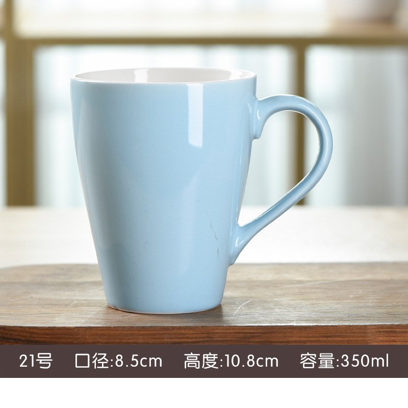 Korean-Style Candy Color Melon-Shaped Ceramic Mug sku image 6