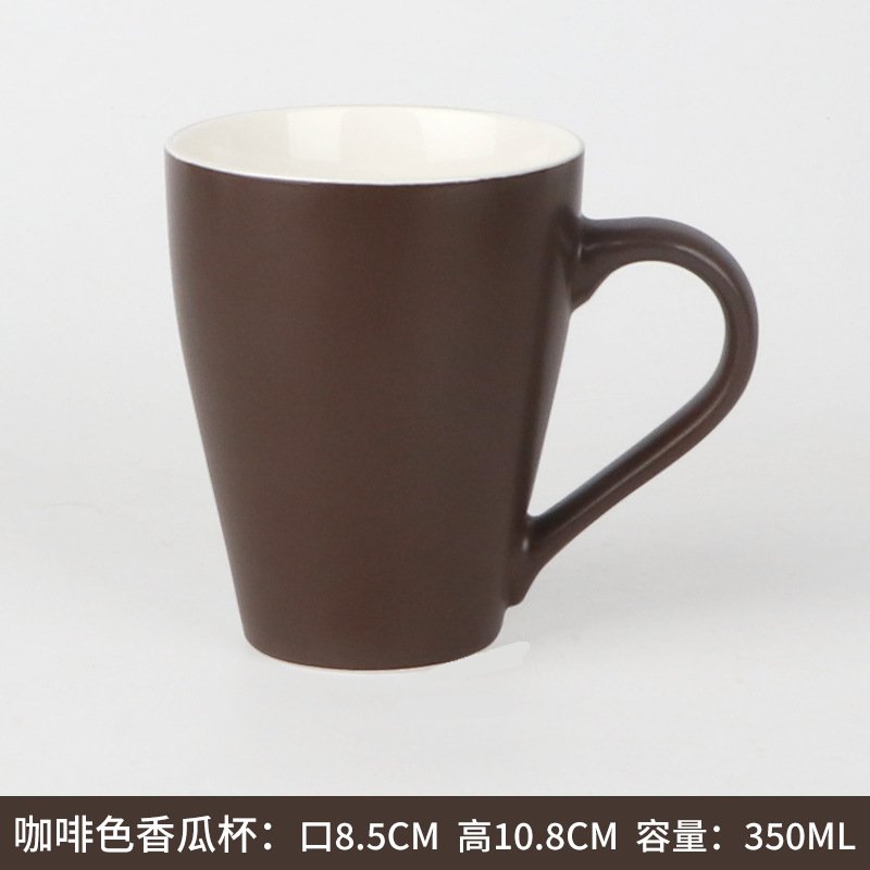 Korean-Style Candy Color Melon-Shaped Ceramic Mug sku image 9
