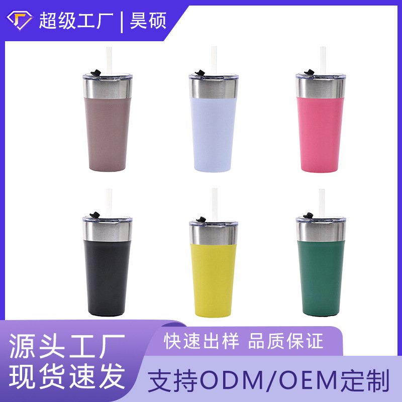 12oz/14oz 304 Stainless Steel Insulated Mug with Handle and Lid detail image 14