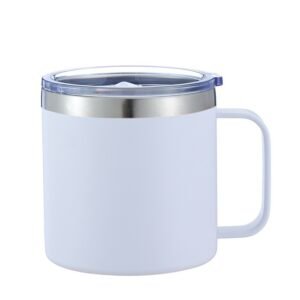 12oz/14oz 304 Stainless Steel Insulated Mug with Handle and Lid main image 9