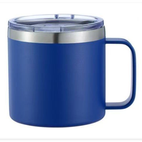 12oz/14oz 304 Stainless Steel Insulated Mug with Handle and Lid sku image 2