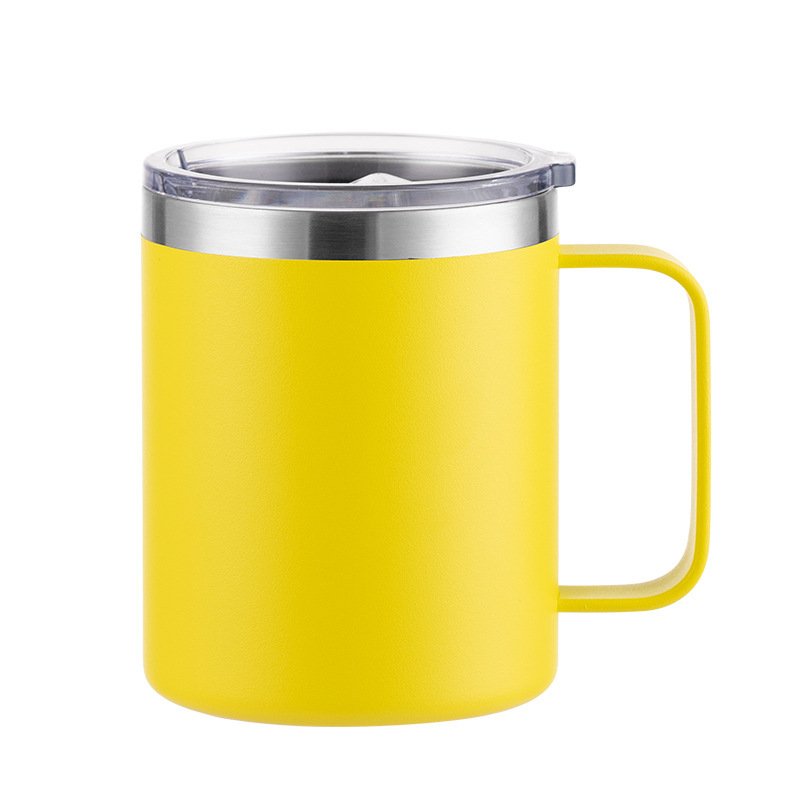 12oz/14oz 304 Stainless Steel Insulated Mug with Handle and Lid sku image 27