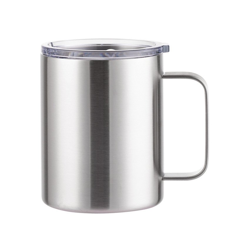12oz/14oz 304 Stainless Steel Insulated Mug with Handle and Lid sku image 30