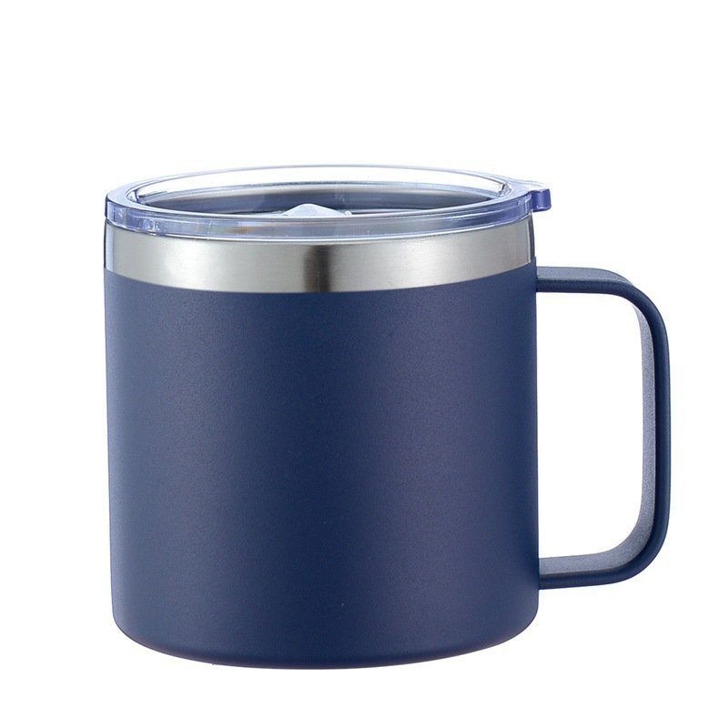 12oz/14oz 304 Stainless Steel Insulated Mug with Handle and Lid sku image 7