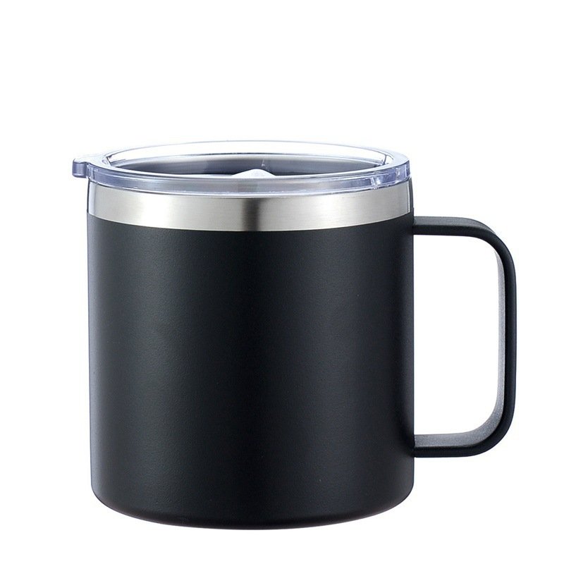 12oz/14oz 304 Stainless Steel Insulated Mug with Handle and Lid sku image 13