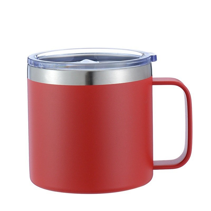 12oz/14oz 304 Stainless Steel Insulated Mug with Handle and Lid sku image 15