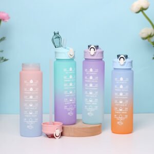 Gradient sports water bottles in assorted colors